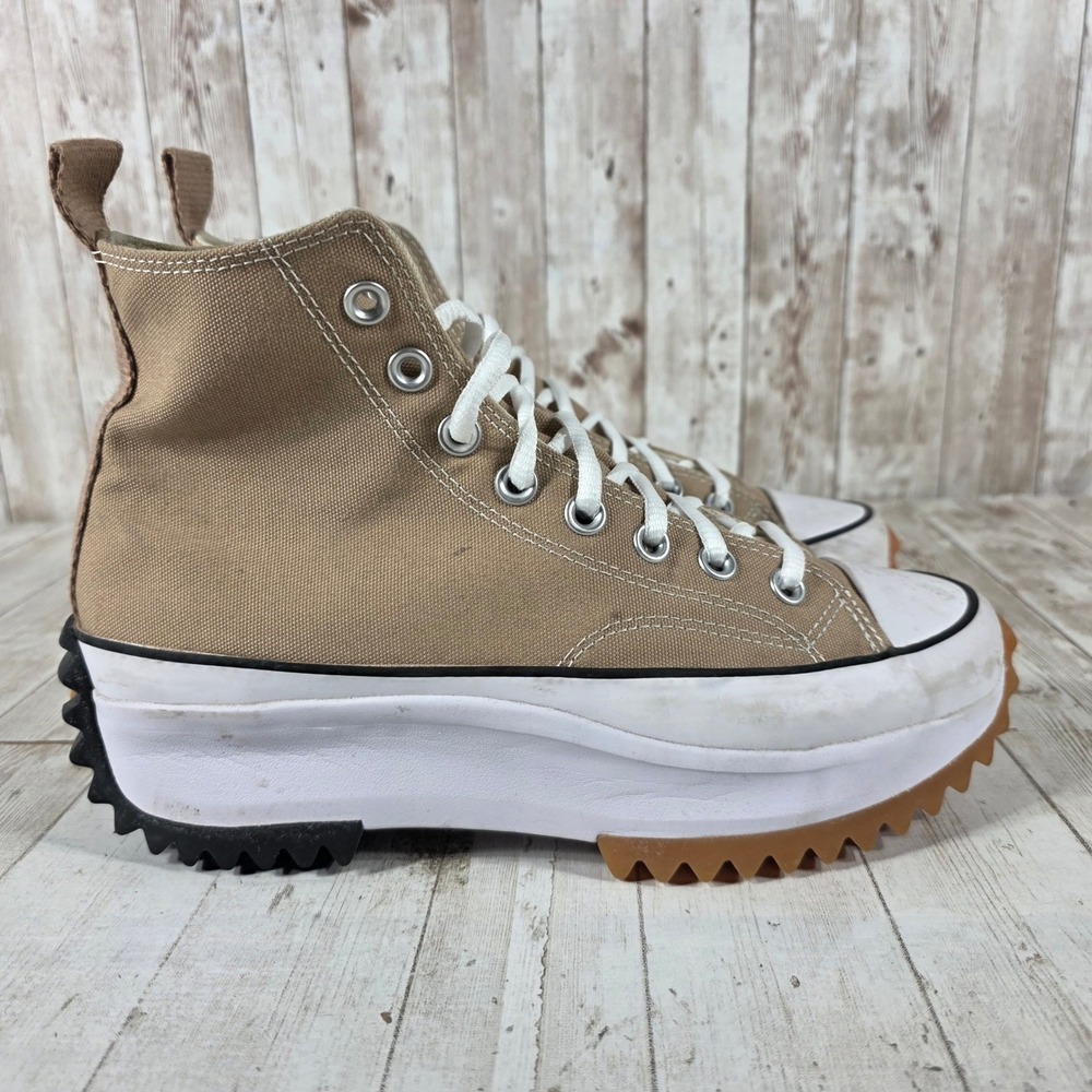Converse Run Star Hike High Top Nomad Khaki Platform Sneakers 172727C Womens 8.5